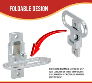 Estribos de barco de acero inoxidable de alta resistencia de fundición de precisión escalón de mástil abatible plegable de seguridad - Product Image 2