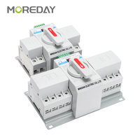 Saklar Transfer Daya MOREDAY MDQ2-63 ATS 2P 3P 4P OEMS ATS Switch AC 220V 4P 63A ATS Opsional 100A