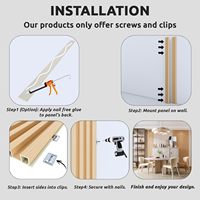 Panneaux muraux en PVC WPC décoratifs modernes de haute qualité, imperméables, ignifuges, résistants à l'humidité, pour usage domestique