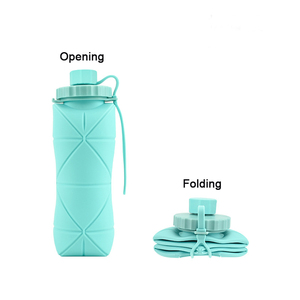 600ml Silicone Collapsible Water Bottle Silicone <b>Bug</b> Silicone Foldable Water Bottles with 20 OZ for Travel - Product Image 3