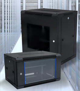 Gabinete de montaje en pared Saipwell personalizado de 19 pulgadas, 6U, 9U, 12U, 15U, 18U, para interiores, de alta resistencia, con puertas abatibles, para IT, servidores y redes, en stock. - Product Image 2