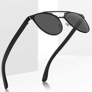 Nuevas gafas de sol Aviator para hombre, montura de Metal negro, lentes polarizadas UV400, protección solar para conducir, moda, viajes, pesca - Product Image 1