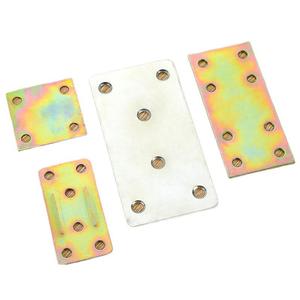 <b>Flat</b> Angle Bracket 180 Degree Multi Hole Corner Connector Cold Rolled Steel Furniture Fixing Support Plate Durable General Use - Product Image 3
