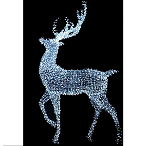 2024 <strong>Outdoor</strong> Large 3D Santa Sleigh Christmas <strong>Reindeer</strong> with Led <strong>Lights</strong> for Street Decoration,3d <strong>Outdoor</strong> <strong>Light</strong> <strong>up</strong> Deer - Product Image 2