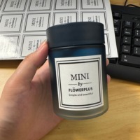 En stock – Pot en verre vide mat de couleur unie pour aromathérapie automobile avec pompe à lotion – Écologique, livraison rapide et prix d'usine