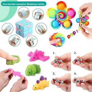 Colorful 30pcs Sensory Fidget Toys for <b>Pop</b> It Spinners Metal Cubes 3D Printed EDC Stress Relief Tools for Kids Novelty Gag Toys - Product Image 4