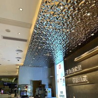 Panneau mural en acier inoxydable de type SS, panneau de plafond 3D pour la décoration artistique de la maison, plaques et panneaux en acier inoxydable ondulé à effet d'eau