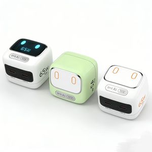 Cargador GaN de 65W con pantalla inteligente AI, QC3.0, PD3.0, multipuerto, adaptador de viaje universal, cargador rápido PD de 65W - Product Image 1