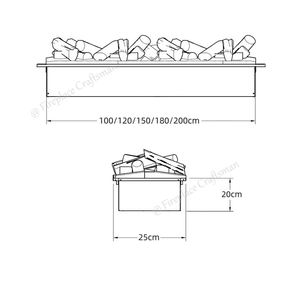 स्मार्ट वाईफ़ाई अशुद्ध लकड़ी लॉग नियंत्रण एलईडी लौ जल वाष्प डालने भाप चिमनी 3d जल वाष्प चिमनी - Product Image 2