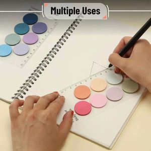 Multicolor PET Caliper Self-Adhesive Transparent Waterproof Memo Pads Customizable School Office Supplies - Product Image 6