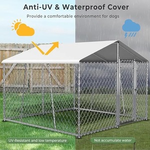Canile per cani da esterno canile per cani pesanti da esterno cuccia per animali domestici, con copertura impermeabile per fattoria in giardino - Product Image 5