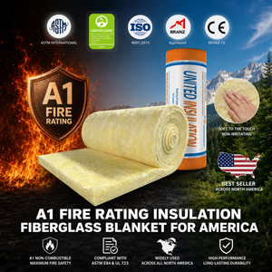 มาตรฐาน ISO <span class=keywords><strong>9001</strong></span> UET MBI R329 ฉนวนกันความร้อน 140 มม. ม้วนใยแก้ว สำหรับอเมริกาใต้ - Product Image 2