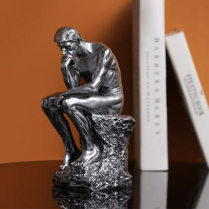 Statua in Resina di Uomo Nudo in Meditazione, Finitura Bronzo, Scultura Artistica Maschile in Premium Cold Cast - Product Image 4