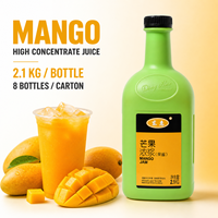 Hooggeconcentreerd sap 8X voor wereldwijde export, 2,1 kg x 8/doos, stabiele levering voor internationale bubble tea ketens, OEM