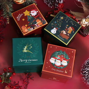 Christmas Candy Gift Paper Boxes Christmas Eve Box for Packaging wholesale apple box