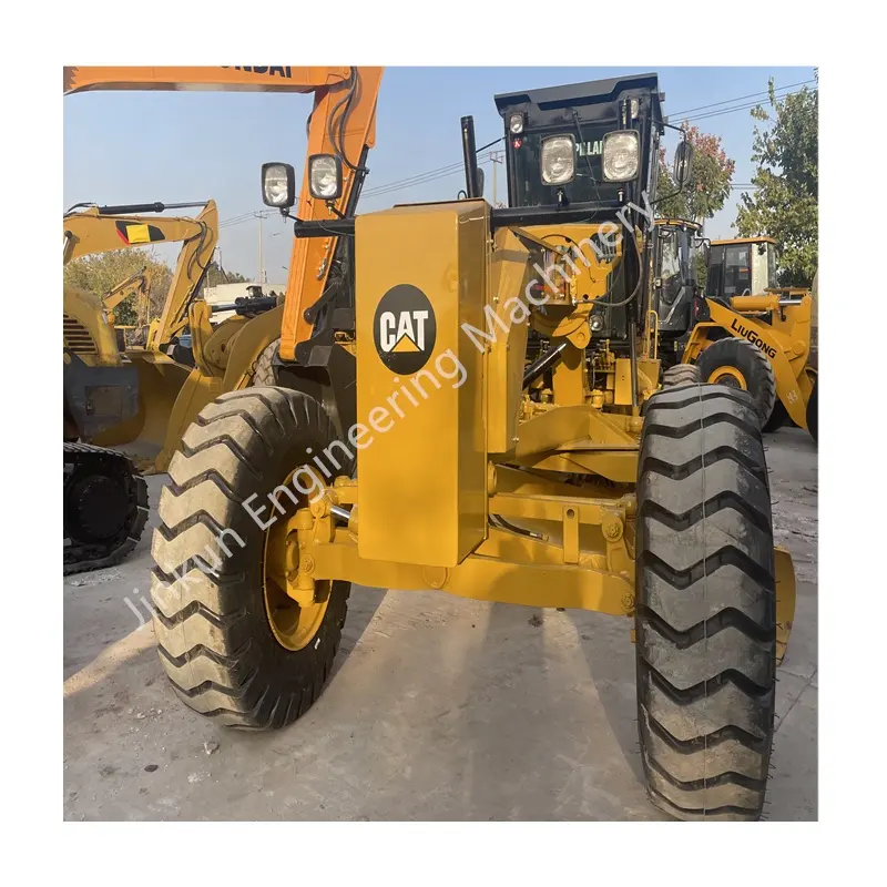 Niveleuse Carter 140H originale et authentique niveleuse sur pneus d'occasion CATERPILLAR CAT 140H