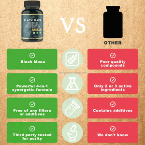 Atacado 4-em-1 Black Maca Root Ashwagandha <span class=keywords><strong>Fenugreek</strong></span> Panax Ginseng Cápsulas Suplemento dietético para homens Mulheres - Product Image 5