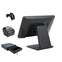 Système Windows I5 I3 Pos 15.6 "+ 11.6" double écran noir avec imprimante et scanner