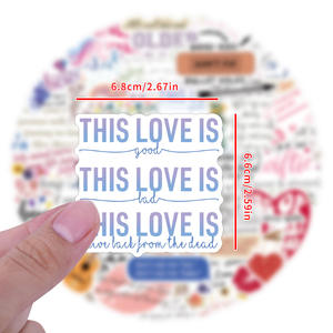 55 Uds Cool <span class=keywords><strong>Taylor</strong></span> Song Lyric Graffiti pegatinas para Fans botella teléfono decoración Swift álbum motivacional palabras pegatina - Product Image 4