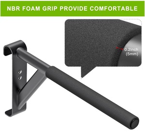 Barras de dominadas de madera montadas <span class=keywords><strong>en</strong></span> la pared para entrenamiento <span class=keywords><strong>en</strong></span> suspensión, gimnasio <span class=keywords><strong>en</strong></span> casa, <span class=keywords><strong>calistenia</strong></span>, fisioterapia, escuela y clínica - Product Image 4