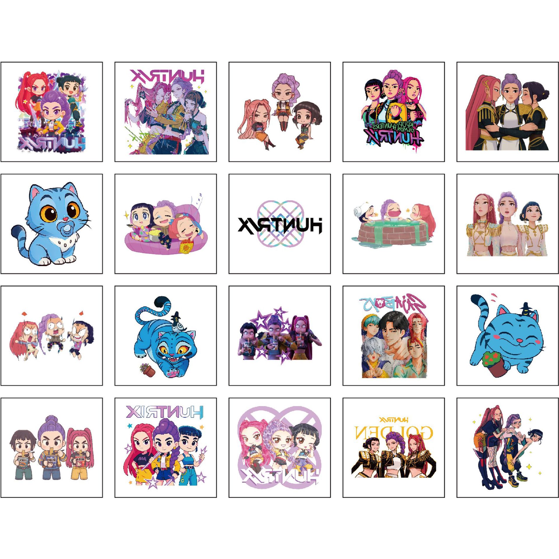 Autocollants de tatouage groupe 2 de la chasse aux sorcières 20