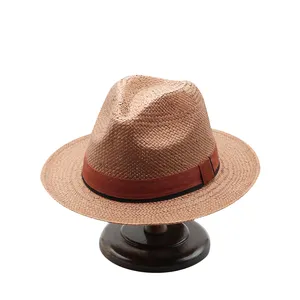 Chapéus de cowboy de palha para praia de verão, chapéu de cowboy de palha dobrável para mulheres e adultos com proteção solar