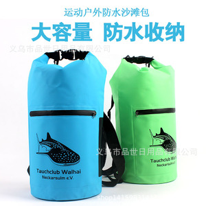 Pvc Waterproof <b>Backpack</b> Outdoor Foldable <b>Lightweight</b> Storage Bag With Zipper Pocket 5L-30L Unisex Adult Use - Product Image 3