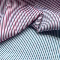 Tissu brocart rayé en polyester, jacquard haute élasticité, polyester-spandex, tricot côtelé teint en fil brillant, résistant à l'abrasion