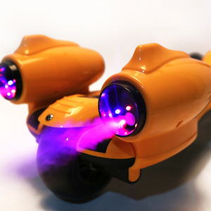 Trottinette pour enfants avec lumières et musique, pliable, trois en un, voiture à pédales à quatre roues pour enfants de 3 à 6 ans, alimentée par batterie DC 12V - Product Image 4