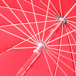 <span class=keywords><strong>Parapluie</strong></span> Souvenir de Mariage Droit Rouge en Pongee 190T, 105cm*16 baleines, <span class=keywords><strong>Forme</strong></span> Cœur, Manuel, Cadeaux d'Affaires, 16 Baleines, Tige en Alliage d'Aluminium - Product Image 6