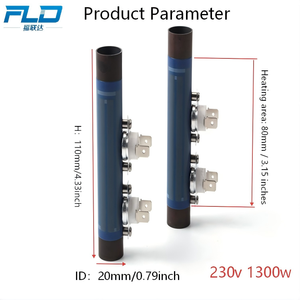 Calentador de Película Gruesa Compacto para Máquina de Espresso 230v 1300w Diámetro: 20mm * 110mm Calentamiento Rápido en 3 Segundos, <span class=keywords><strong>Bajo</strong></span> <span class=keywords><strong>Consumo</strong></span> de Energía - Product Image 2