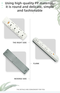 Premium 13A 3000W 4 Way Power Strip UK/EU <b>Plug</b> ABS Copper Tabletop <b>Extension</b> <b>Socket</b> For Industrial Commercial Use - Product Image 6