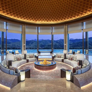 Sang trọng khách sạn 5 sao tiếp tân khu vực đồ nội thất thiết lập thanh lịch hiện đại Da Ghế Bàn cà phê cho phòng ngủ phòng khách - Product Image 5