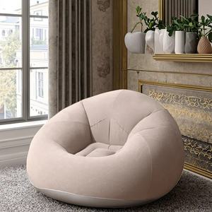 ポータブル折りたたみ式フロックインフレータブルシングル球面レイジーラウンジチェア屋外レジャーリビングルーム空気ソファ - Product Image 6