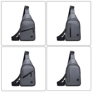 Nylon Large Capacity Waterproof Men's Sports Chest Bag Multi-compartment Crossbody Bag - Product Image 5