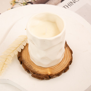 Bougie parfumée en tasse en céramique, cire de soja mélangée, décoration d'intérieur, article cadeau - Product Image 3