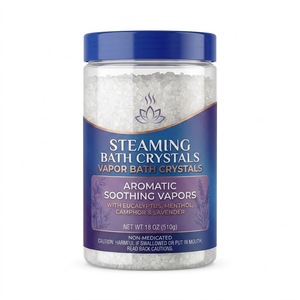 Cristaux de bain vapeur, sels d'<span class=keywords><strong>Epsom</strong></span> non médicamenteux pour bain, vapeurs apaisantes, aromathérapie - Product Image 1