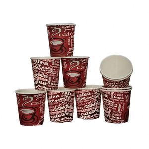 Gobelet en carton blanc imperméable de qualité alimentaire, jetable, pour boissons chaudes et froides, avec couvercle, pour cola, café, boissons - Product Image 4