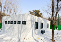 Toilettes mobiles préfabriquées personnalisables et durables avec douche, pour camping, construction et sites touristiques