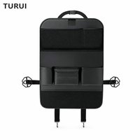 Sac de rangement pour siège de voiture TR-1685 avec table à manger robuste, support pour tablette, boîte à mouchoirs, organisateur universel pour l'intérieur de la voiture