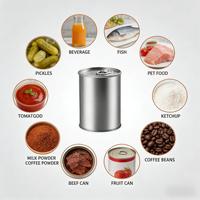 Latas Redondas de Hojalata de Grado Alimenticio de Alta Calidad de 1000 ml a 5000 ml, Latas Redondas de Hojalata para Leche en Polvo