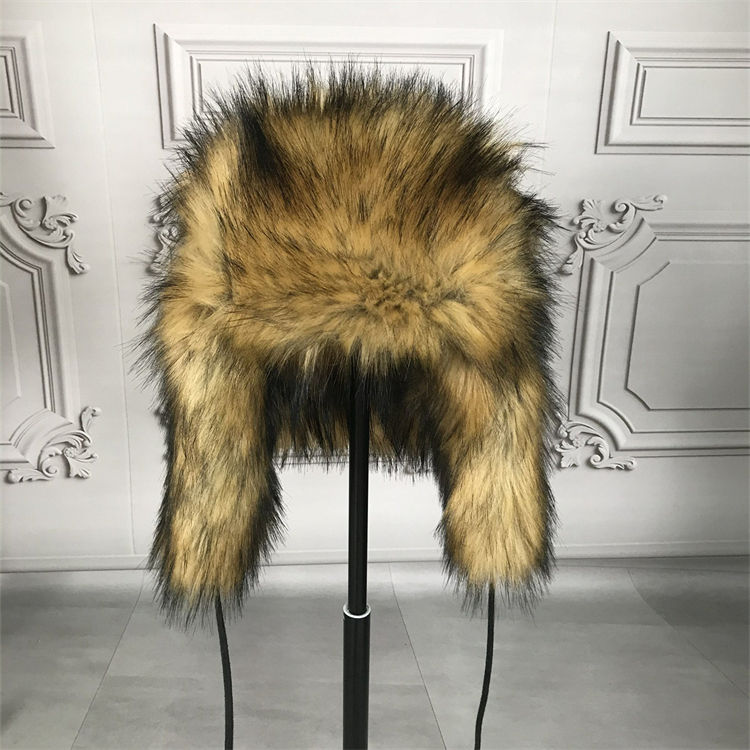 In Stock Trapper Hat With Visor Fleece Material Custom Logo