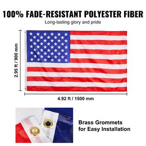 Kit de mât de drapeau télescopique en alliage d'aluminium robuste de 25 pieds 3x5 mât de drapeau américain affichage professionnel au sol argenté - Product Image 6