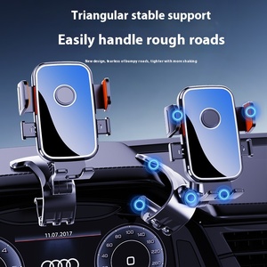 2024 ABS + PC supporto a ventosa regolabile in altezza Anti-Shake supporto per cellulare Apple per iPhone compatibile uso del cruscotto auto - Product Image 4