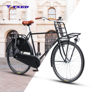 TXED OMA-Vélo cargo hollandais avec porte-bagages avant style classique pour <span class=keywords><strong>adulte</strong></span> et <span class=keywords><strong>homme</strong></span>, vélo urbain rétro - Product Image 1