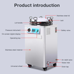 Fabrieksprijs Verticale Bout Type Autoclaaf Laboratorium Stoomsterilisator Voor Industriële Sterilisatie Hoge Laboratoriumdroogapparatuur - Product Image 4