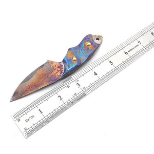 Cuchillo de Caza de Acero de Damasco Hecho a Medida, de la Mejor Calidad Profesional, con Mango de Madera de Alta Calidad, Compatible con OEM, Precio al por Mayor - Product Image 3