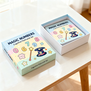 Set di Carte Flash Educative in Inglese per Bambini con Scatola di Carta, Giocattoli Educativi Montessori per Neonati e Bambini, Animali, Numeri, Alfabeto - Product Image 3