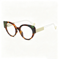 Lunettes Rétro Rondes Anti-Lumière Bleue SM24018 - Monture PC Légère avec Verres en Résine Transparente pour Hommes et Femmes (6 Couleurs)