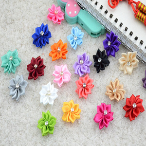 Pita Satin Bunga Pita Hias Berlian Imitasi Aplikasi Pita Satin Bunga Pita Hias Berlian Imitasi Kerajinan Ornamen Pernikahan 1.1 inci - Product Image 4